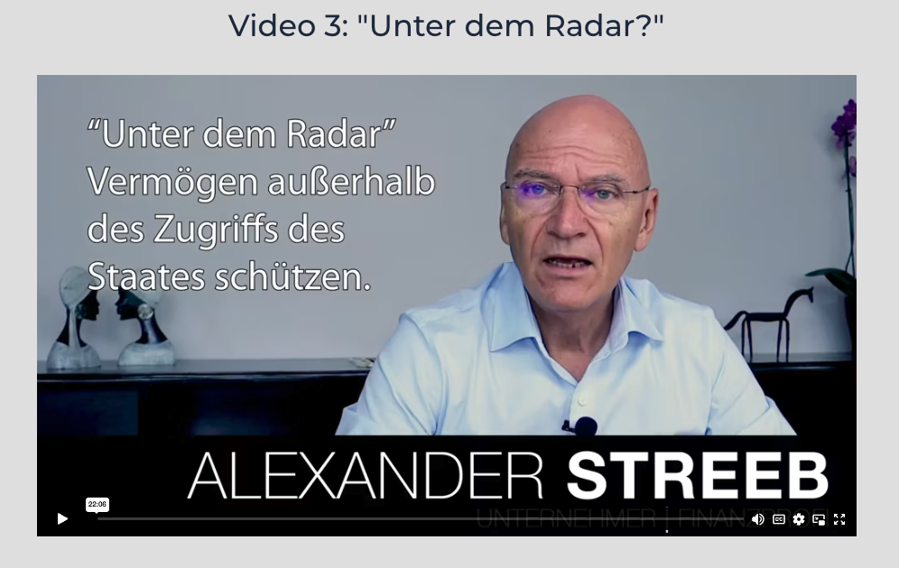 Video Unter Dem Radar Alexander Streeb